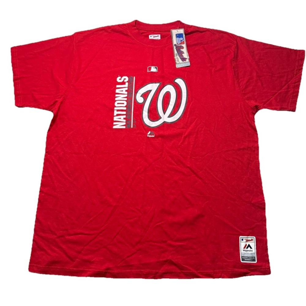 Washington Nationals Majestic Graphic  Tee‎ T Shirt MLB Size 3XL NWT